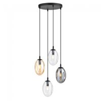 lampara de techo celeste mix 4 luces