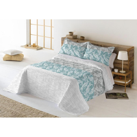 colcha bouti liso para verano y entretiempo 100 poliester colcha cubre cama fina suava  con una funda de almohada