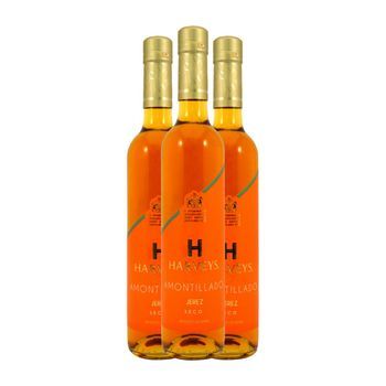 Harvey's Vino Generoso Amontillado Jerez-xérès-sherry Botella Medium 50 Cl 19% Vol. (pack De 3 Unidades)