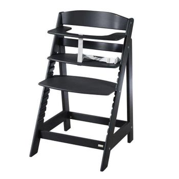 Silla Comer Evolutiva Roba Sit Up Flex Madera Negra Altura Regulable