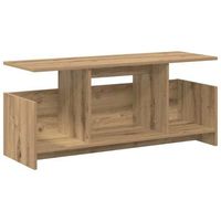 soporte de tv 102 x 35 x 45 cm roble artisan vidaxl