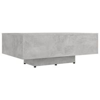 mesa de cafe - mesa de centro madera ingenieria gris hormigon 85x55x31 cm