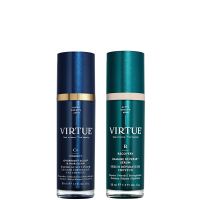 virtue damage reverse serum 50ml  overnight scalp  hair elixir 50ml duo