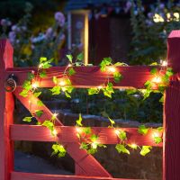 solar ivy firefly string lights