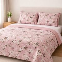 juego de sabanas 160 hilos percal almy rosa cama 200cm donegal collections