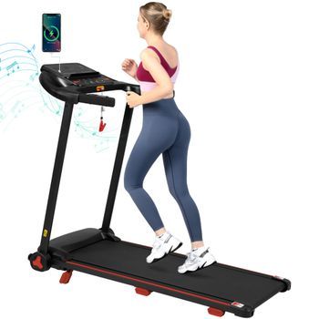 Cinta De Correr Plegable Para Casa, 3.0 Cv, Inclinación 8 %, Bluetooth, Superficie 110x40 cm, Color Negro