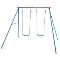 columpio metalico doble sedna plumplay