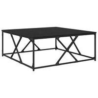 mesa de cafe  mesa de centro roble negro 100 x 100 x 40 cm madera de ingenieria