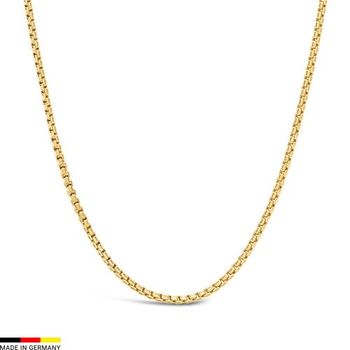 Cadena veneciana de oro de 14 quilates, 2,4 mm de ancho