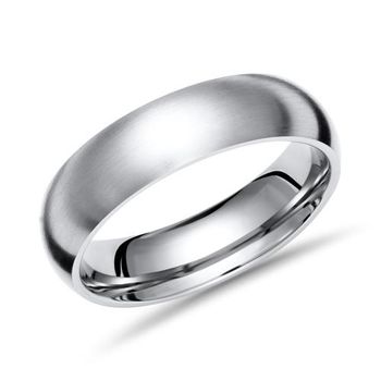 Anillo moderno titanio 6mm ancho mate