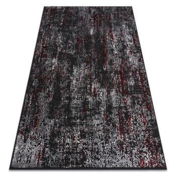Alfombra Vinci 1524 Moderna Ornamento Vintage - Structural Antracita / 80x150 Cm