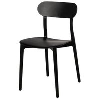 silla de polipropileno color negro