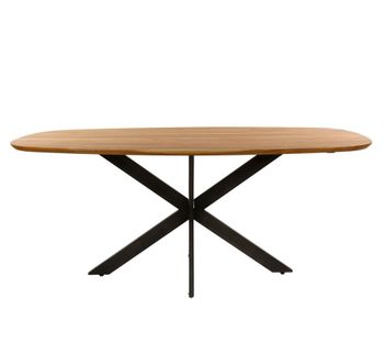 Mesa de comedor acacia y acero