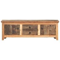 mueble para tv madera de acacia y madera reciclada 120x30x40 cm