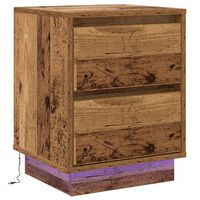 mesita de noche  armario de noche  mesa de noche con cajon madera vieja 39 x 345 x 50 cm