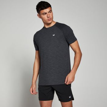 Camiseta de manga corta Performance para hombre de MP - Negro jaspeado - XXL