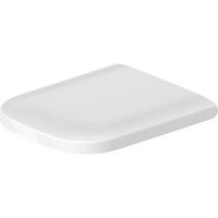 asiento de inodoro duravit happy d2 con softclose bisagras acero inoxidable blanco 0064590000