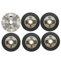 144645 ryobi 125mm 6-piece angle grinder wheel set