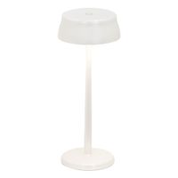 lampara de mesa led wi-fi blanco perla regulable zafferano