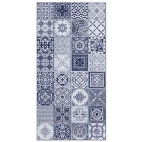 panorama alfombra vinilica hidraulica nijar azul 200x200 cm