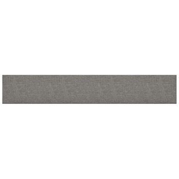 Cabecero De Pared 12 Uds. 90 X 15 Cm Gris Claro Tela Vidaxl