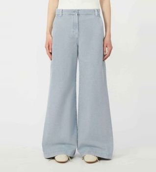 Weekend Max Mara para mujer. 2615131131600 Pantalón Skipper azul (38), Algodón, Denim
