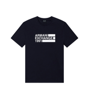 ax armani exchange para hombre xm002788af10356ub101 camiseta blanco azul xl casual algodon manga corta