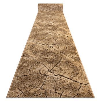 Alfombra De Pasillo Karmel Tronko Árbol Madera - La Nuez 120 Cm 120x520 Cm