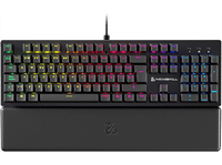 teclado gaming - newskill serike v2 por cable iluminacion rgb con reposabrazos negro