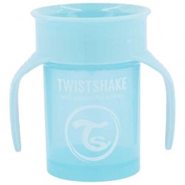 Vaso 360º 6+M Twistshake Azul Pastel