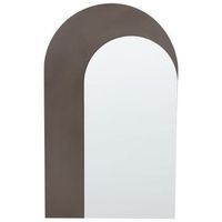 espejo de pared enmarcado 58 x 99 cm marron pigny