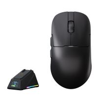 ajazz aj159 apex raton para juegos de alta precision recargable con pantalla paw3950 dpi 42000 tres modos de conexion