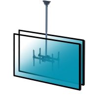 kimex soporte de techo para 2 tv 37-70 altura ajustable 106-156cm vesa 600x400 max 45kg