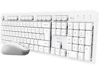 pack teclado  raton - trust ody ii inalambrico silencioso blanco