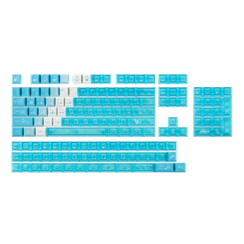 EPOMAKER DuoChrome Shine Through Keycaps Set 150 teclas Cherry Profile Dye-sub para teclado mecánico de tamaño completo 65%/75%/TKL/96%