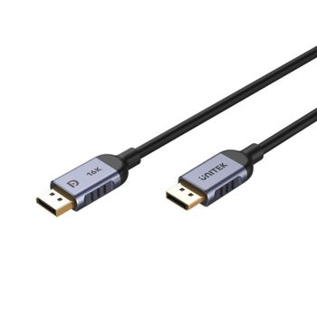 Cable DisplayPort UNITEK C1626GY01-1M 1 m 8K 360Hz compresión DSC