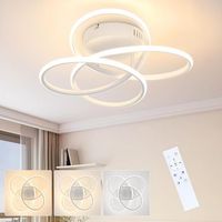 lampara de techo led de metal para sala de estar 36 cm forma de mariposa regulable zmh