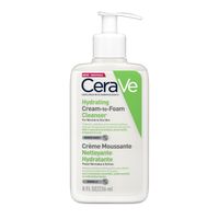 cerave hydrating cream to foam cleanser for face  body