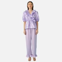 cras mikacras frilled jacquard blouse - eu 38uk 10