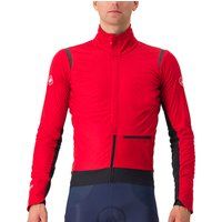 castelli alpha doppio ros jacket pompeian redblack reflex-blac