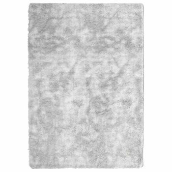 Alfombra De Pelo Largo Navarra Gris Plateado 160x230 Cm Vidaxl