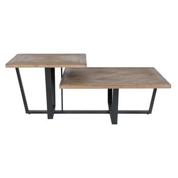 Mesa Centro Abeto Metal 118x78x45 Natural