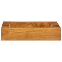 lavabo de bano moderno  lavabo de madera maciza de teca 50x35x10 cm