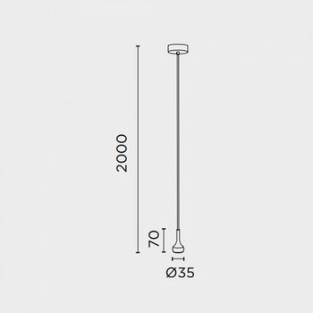 Lámpara colgante led mini (3w)