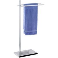 wenko toallero 2 brazos quadro acero cromado 41x20x855 cm