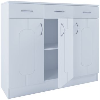 Caja De Cajones Sideboard Balia 3 Puertas Giratorias