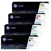 original multipack hp colour laserjet pro m452dw printer toner cartridges 4 pack -cf410x