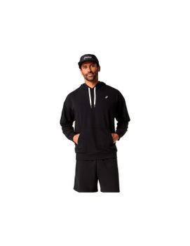 Sudadera de Fitness ASICS French Terry Relaxed Pullover Hoodie Hombre Negro