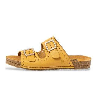 Art para mujer. 101271124003_024 Sandalias 0127 de piel Roma mostaza (39), Plano, Hebilla, Casual, Amarillo