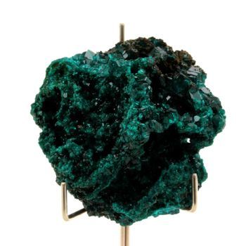 Dioptasa - Piedra Natural Del Congo, Mindouli - Cristal Verde Esmeralda, Curación Emocional, 423.0 Ct - Certificado De Autenticidad Incluido | 50 X 47